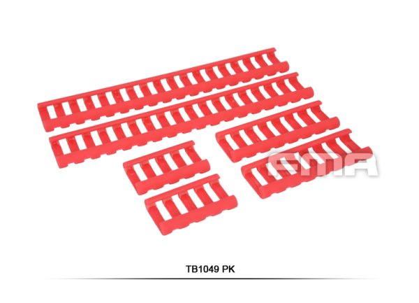 FMA Rubber Ladder Z70 RIS Rail Cover, 6 Pieces - Pink FMA Rubber Ladder Z70 RIS Rail Cover, 6 Pieces - Pink