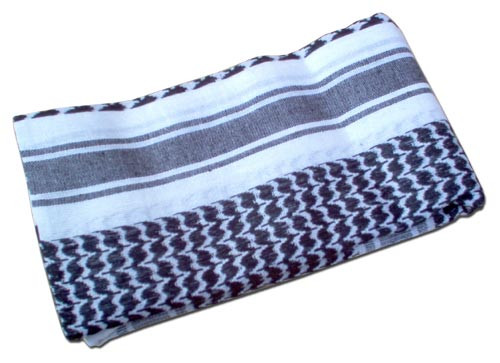 MIL-TEC Palestine / Shemagh 110x110 cm - White / Black