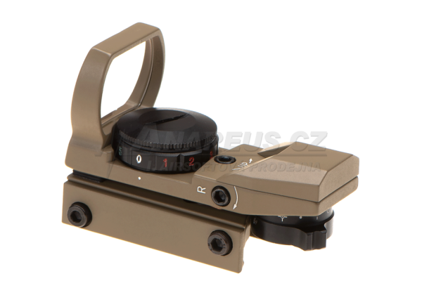 RDG Multi Reticle Red Dot 20x33 mm, red - TAN RDG Multi Reticle Red Dot 20x33 mm, red - TAN