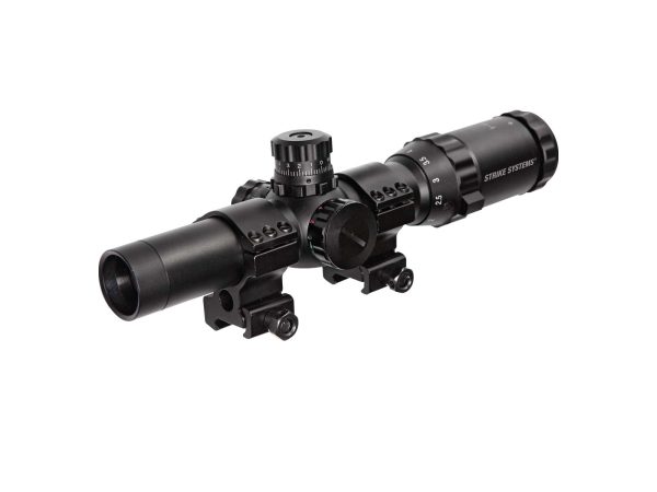 STRIKE LPVO Riflescope 1-4x24 mm, with Mount (25 mm) - Black STRIKE LPVO Riflescope 1-4x24 mm, with Mount (25 mm) - Black