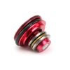 Metal flat piston head with the bearing