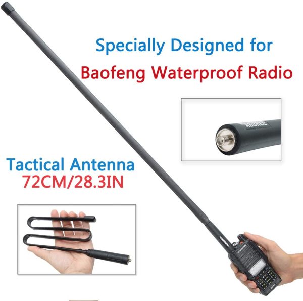 Baofeng Tactical Folding Antenna SMA-Female - 72 cm Baofeng Tactical Folding Antenna SMA-Female - 72 cm