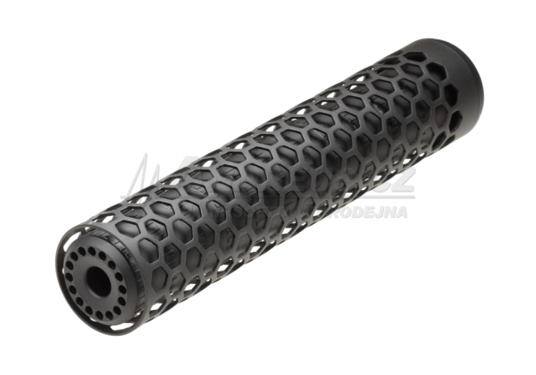 AA Aluminum Suppressor HIVE T10 255x50 mm, 14- mm CCW - Black AA Aluminum Suppressor HIVE T10 255x50 mm, 14- mm CCW - Black