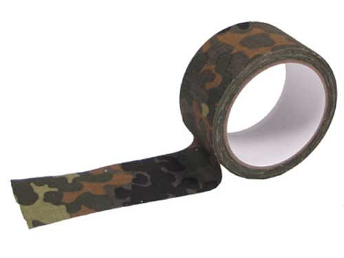 Camouflage tape, waterproof Flecktarn