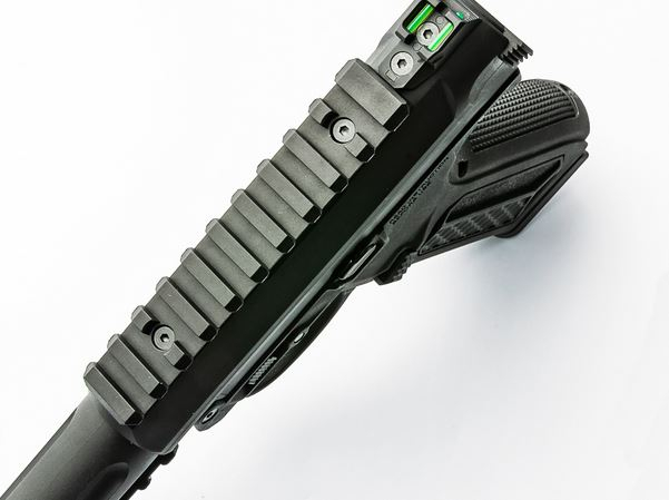 AA Set of RIS Rails for AAP-01 GBB, 10 / 6 Slots (2 Pieces) - Black