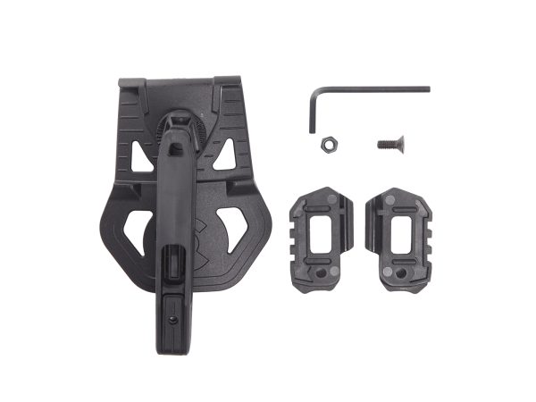 ASG Belt Holster for B&T USW A1 and other RIS SMG / Pistol, Ambidextrous - Black