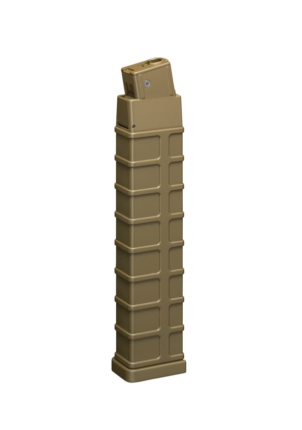 TM magazine for AEG TM Scorpion MOD.M (MOD.D), 260 BBs (Hi-Cap) - Tan TM magazine for AEG TM Scorpion MOD.M (MOD.D), 260 BBs (Hi-Cap) - Tan