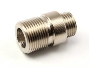 WE pistols silencer adaptor - short, stainless steel WE pistols silencer adaptor - short, stainless steel