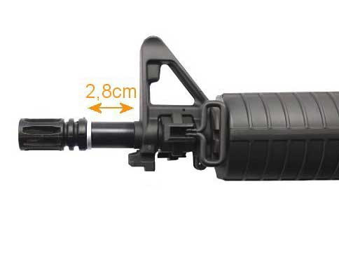 External barrel extension - 2.8 cm
