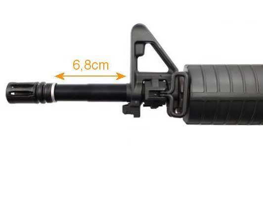 External barrel extension - 6.8 cm External barrel extension - 6.8 cm