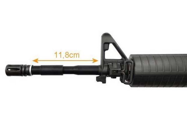 External barrel extension - 11.8 cm External barrel extension - 11.8 cm