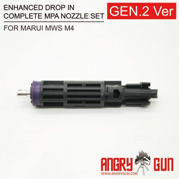 Angry Gun Enhanced Drop In Complete MPA Nozzle Set Gen 2 for Marui MWS M4 - Grey Angry Gun Enhanced Drop In Complete MPA Nozzle Set Gen 2 for Marui MWS M4 - Grey