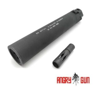 Angry Gun QD Silencer for VFC Umarex MP7 A1 GBB, 12- mm (CCW) - Black Angry Gun QD Silencer for VFC Umarex MP7 A1 GBB, 12- mm (CCW) - Black