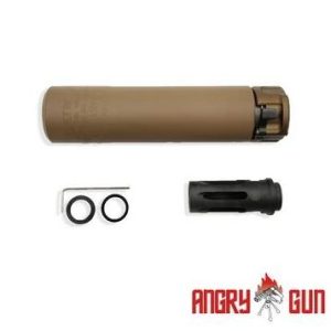 Angry Gun QD SOCOM416 Silencer (Full Markings), 14- mm (CCW) - Tan Angry Gun QD SOCOM416 Silencer (Full Markings), 14- mm (CCW) - Tan