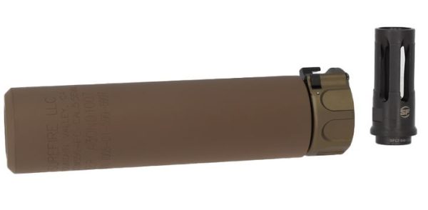 Angry Gun QD SOCOM416 Silencer (Full Markings), 14- mm (CCW) - Tan