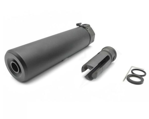 Angry Gun QD SOCOM556 Silencer (Full Markings), 14- mm (CCW) - Black