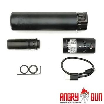 Angry Gun QD SOCOM556 Silencer (Full Markings) with Tracer unit, 14- mm (CCW) - Black Angry Gun QD SOCOM556 Silencer (Full Markings) with Tracer unit, 14- mm (CCW) - Black