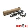 Angry Gun QD SOCOM762 Silencer (Full Markings) with Tracer unit, 14- mm (CCW) - Tan Angry Gun QD SOCOM762 Silencer (Full Markings) with Tracer unit, 14- mm (CCW) - Tan