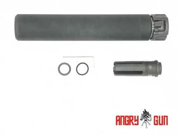 Angry Gun QD SOCOM762 Silencer (Full Markings), 14- mm (CCW) - Black