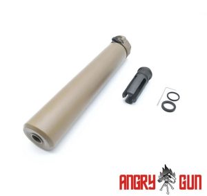 Angry Gun QD SOCOM762 Silencer (Full Markings), 14- mm (CCW) - Tan Angry Gun QD SOCOM762 Silencer (Full Markings), 14- mm (CCW) - Tan