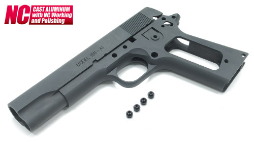 Aluminum Slide & Frame for MARUI M1911A1 (S.A. Type/Black)