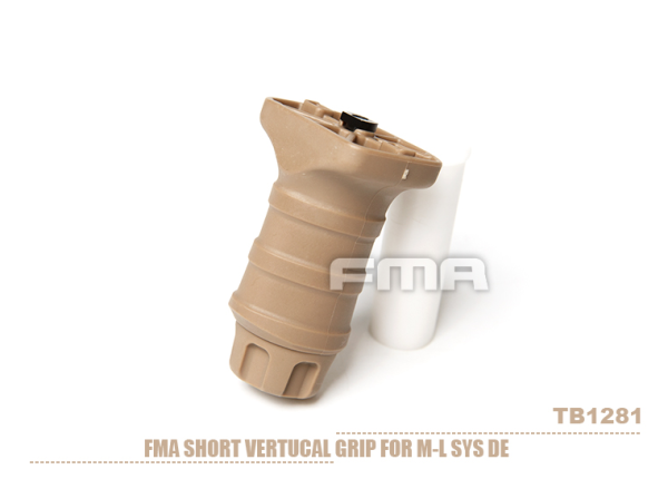FMA Short Vertical STUBBY Grip for M-LOK - Tan FMA Short Vertical STUBBY Grip for M-LOK - Tan