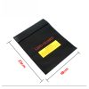 Safety Bag 18x23cm for Li-pol battery, Black