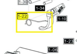 ASG CZ 75D GNB / Manual Trigger Spring ASG CZ 75D GNB / Manual Trigger Spring