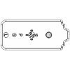 End plate of Magazine Shell for GHK 553 GBB