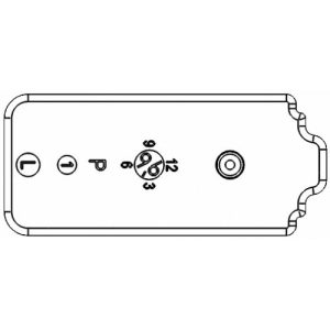 End plate of Magazine Shell for GHK 553 GBB