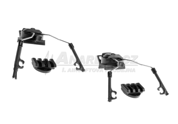 Z Tactical Helmet Rail Adapter Set for COM 1 / 2 Headset ( BK )