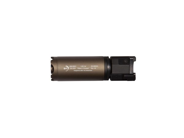 ASG QD Supressor B&T Rotex-V Compact 130 x 39 mm - Tan ASG QD Supressor B&T Rotex-V Compact 130 x 39 mm - Tan