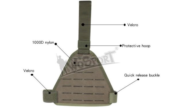WST Laser-Cut Leg MOLLE Panel – Tan WST Laser-Cut Leg MOLLE Panel – Tan