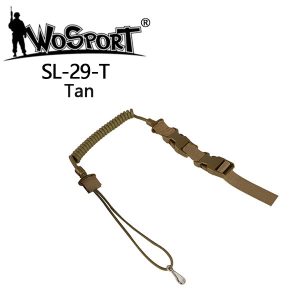 Pistol Lanyard elastic string SL29, TAN Pistol Lanyard elastic string SL29, TAN