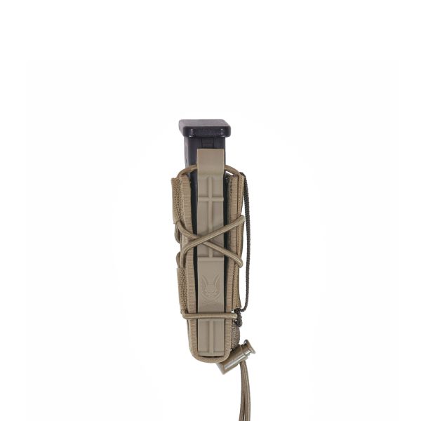 WAS Single Quick Mag Pouch for 9 mm Pistol Magazine - Coyote WAS Single Quick Mag Pouch for 9 mm Pistol Magazine - Coyote