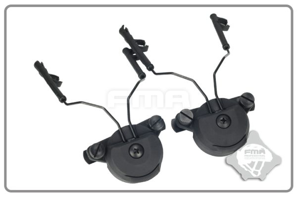 FMA EXFIL Helmet Mount for Peltor Comtac Headset - Black FMA EXFIL Helmet Mount for Peltor Comtac Headset - Black