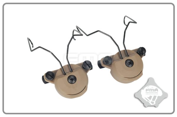 FMA EXFIL Helmet Mount for MSA Sordin Headset - Tan