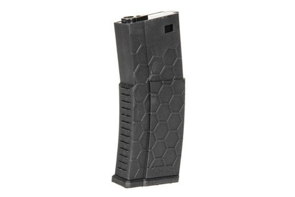 SW Hexmag style airsoft 300rds magazines for M4 AEG - BLACK