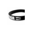 WAS Silicone Wrist Band WARRIOR - Black