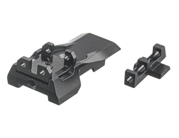 AIP Adjustable Aluminum Front and Rear Sight with Fiber For Marui Hi-Capa 5.1 GBB
