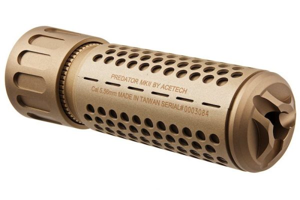 AceTech PREDATOR MKII (BRIGHTER R) QD Tracer Suppressor - Tan AceTech PREDATOR MKII (BRIGHTER R) QD Tracer Suppressor - Tan