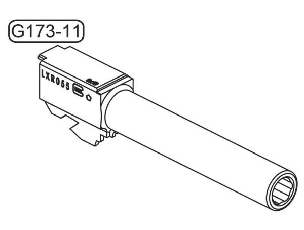 Steel Outer Barrel For GHK Glock G17 Gen3 GBB Airsoft ( G173-11 )