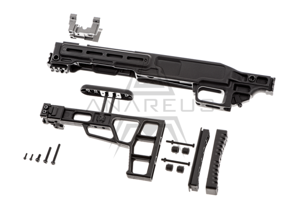 ML MLC-S2 Tactical Kit Chassis with Folding Stock for VSR - Black ML MLC-S2 Tactical Kit Chassis with Folding Stock for VSR - Black