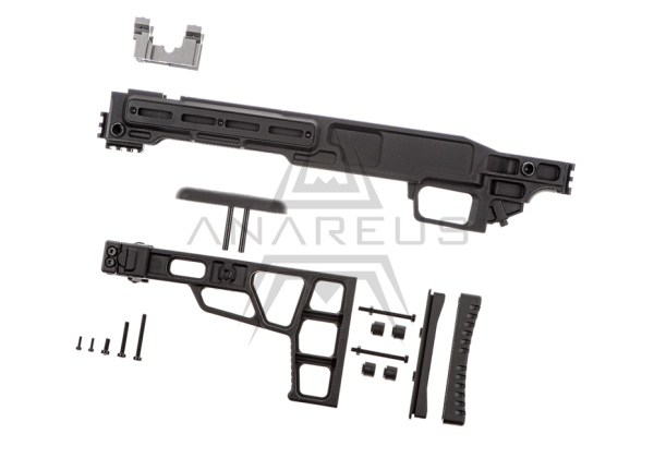 ML MLC-S2 Tactical Kit Chassis with Folding Stock for VSR - Black ML MLC-S2 Tactical Kit Chassis with Folding Stock for VSR - Black
