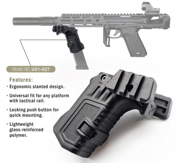 AA Tactical RIS Grip with Magazine Holder G-series / AAP-01 - Black