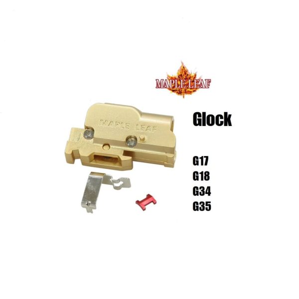 ML CNC Aluminum Hop-up Chamber for TM / WE G GBB - Gold ML CNC Aluminum Hop-up Chamber for TM / WE G GBB - Gold