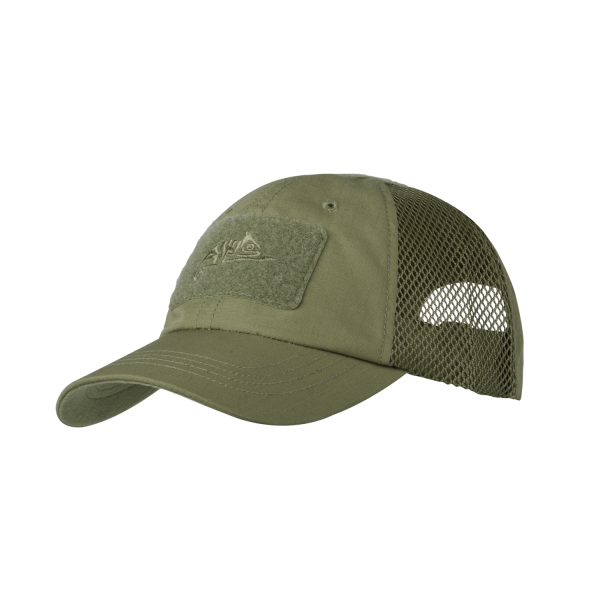 HELIKON BASEBALL VENT Cap with Velcro Adjustment, Ripstop - Green