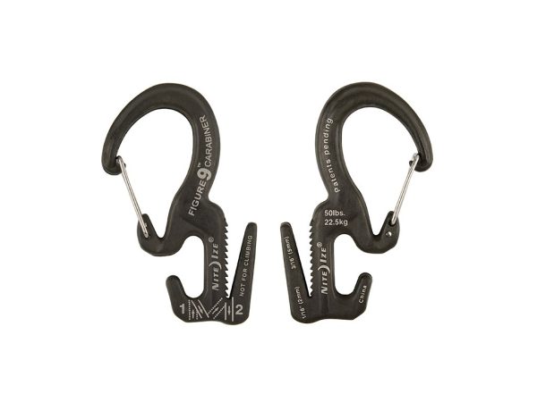 FIGURE 9® CARABINER ROPE TIGHTENER in metal color - small S FIGURE 9® CARABINER ROPE TIGHTENER in metal color - small S