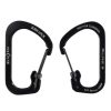 SLIDELOCK® CARABINER STAINLESS STEEL, black - size 3 SLIDELOCK® CARABINER STAINLESS STEEL, black - size 3