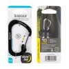 SLIDELOCK® CARABINER STAINLESS STEEL, black - size 4 SLIDELOCK® CARABINER STAINLESS STEEL, black - size 4